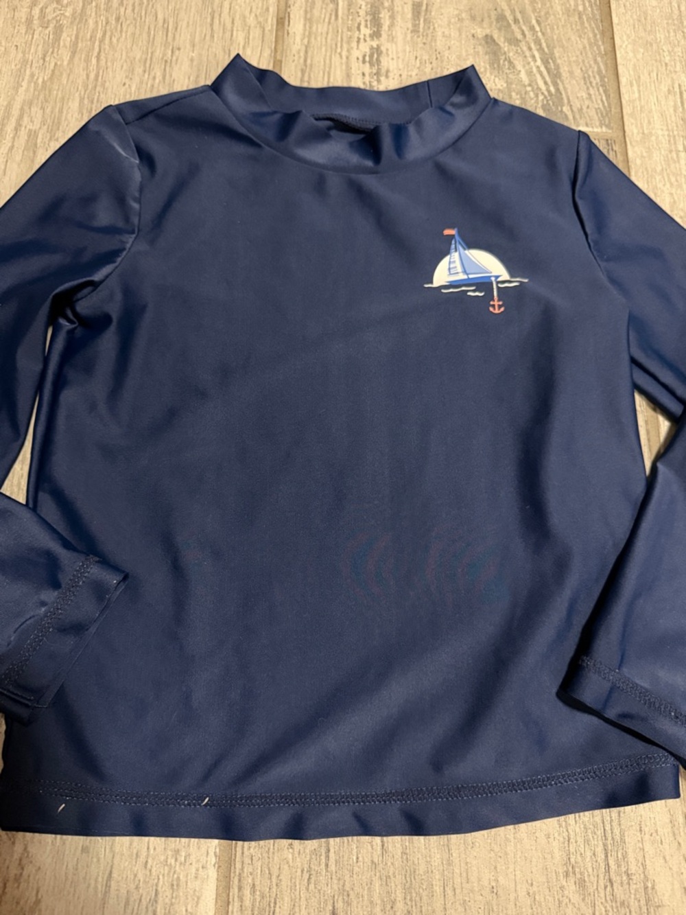 Carters Navy Kids Sailboat Rash Guard 4T